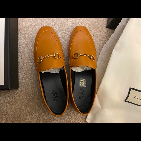 Gucci Shoes - Gucci Brixton leather collapsible-heel loafers Bwn